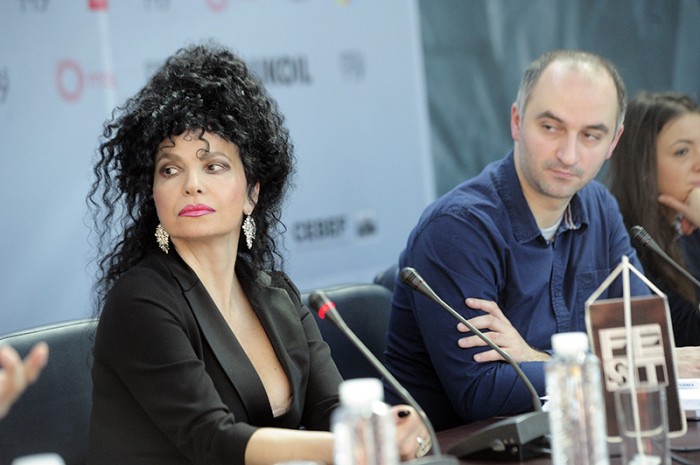 BEOGRAD 04.03.2017. Luka Bursac reditelj, Rade Cosic glumac i producent, Jana Milosavljevic glumica, Nikola Surbanovic glumac, Lidija Vukicevic glumica, Slobodan Bestic glumac, Vladimir Gvojic glumac ...