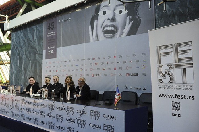 beograd 03.03.2017. glavni ziri festa u sastavu Cedomir Kolar, Dalibor Matanic, Branka Katic, Srdan Golubovic odrzao je konferenciju za novinare. foto Dusan Milenkovic