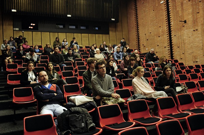 BEOGRAD 05.03.2017. Argyris Papadimitropoulos, reditelj filma Toplotni udar, razgovarao je sa publikom posle projekcije filma na 45. fest-u. foto Dusan Milenkovic